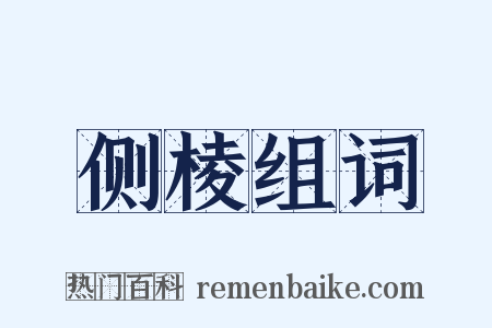 侧棱组词是什么意思的图片